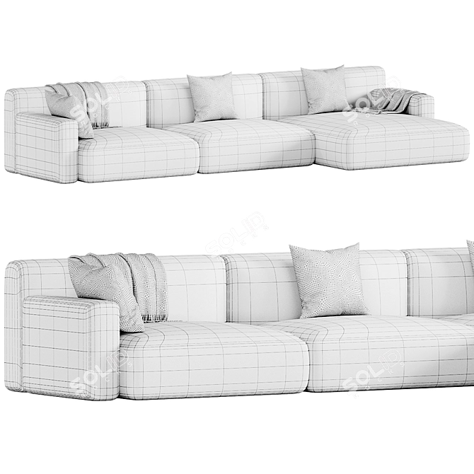 Paris Seoul Corner Sofa 2015 3D model image 4