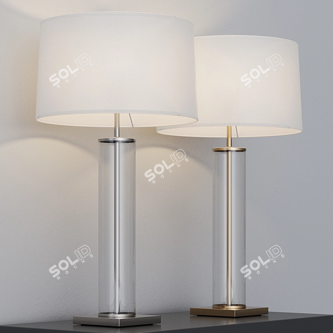 Gold Desk Lamp by Dantone 3D model image 7