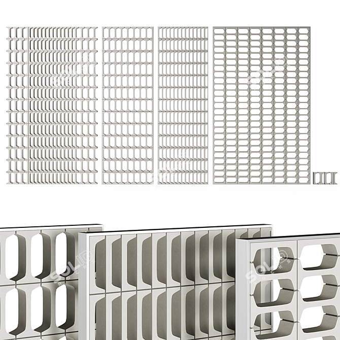 Modular Icon Partition Collection by WOW 3D model image 1