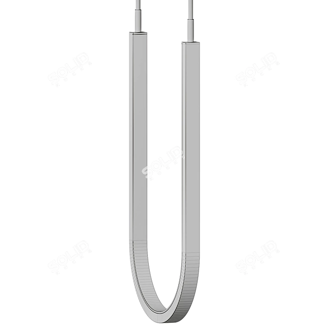 Modern Linear LED Pendant by Elan 3D model image 5