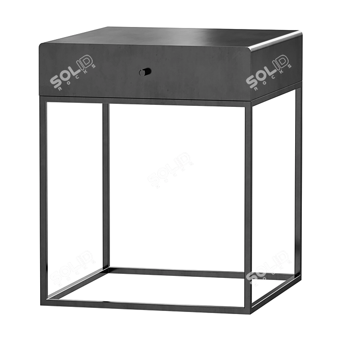 Metal Nightstand Hypnos 3D model image 1