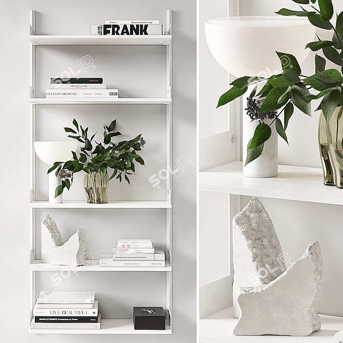 Modern New Works Wall Shelf 3D model image 1