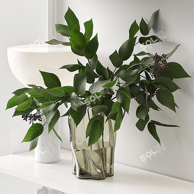 Modern New Works Wall Shelf 3D model image 2