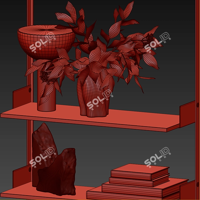 Modern New Works Wall Shelf 3D model image 5