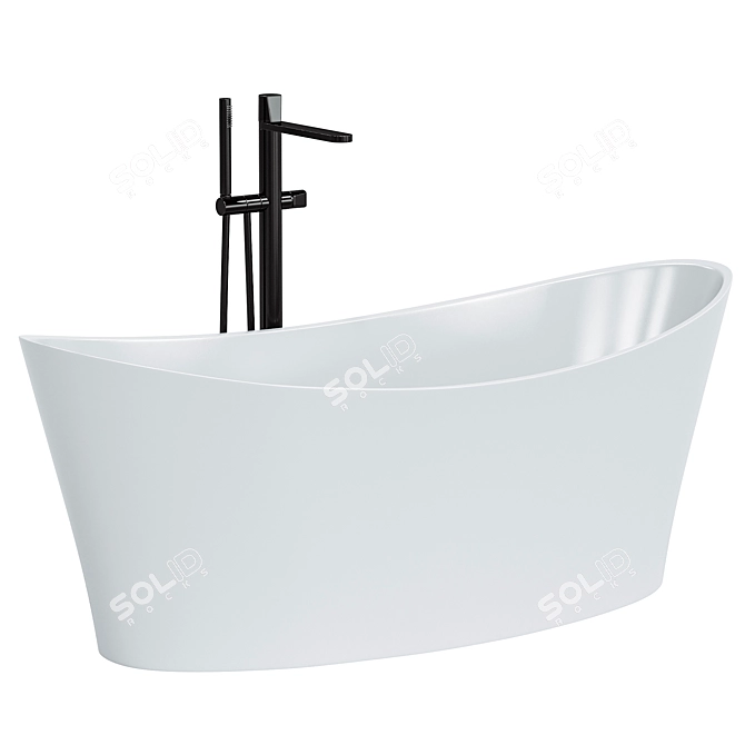 Rivea Free-standing Bathtub Malia 3D model image 1