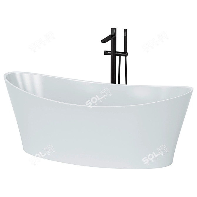 Rivea Free-standing Bathtub Malia 3D model image 2
