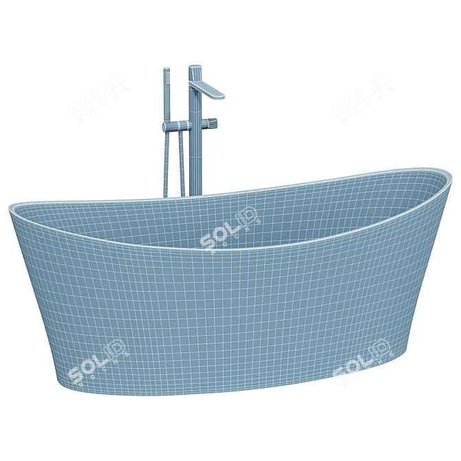 Rivea Free-standing Bathtub Malia 3D model image 3
