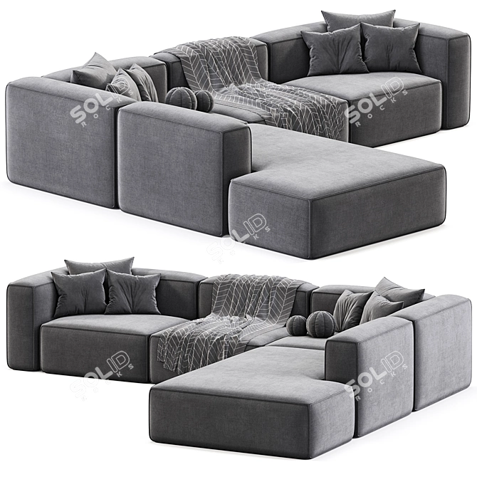 Corner Modular XL Sofa "Lennon 3D model image 3