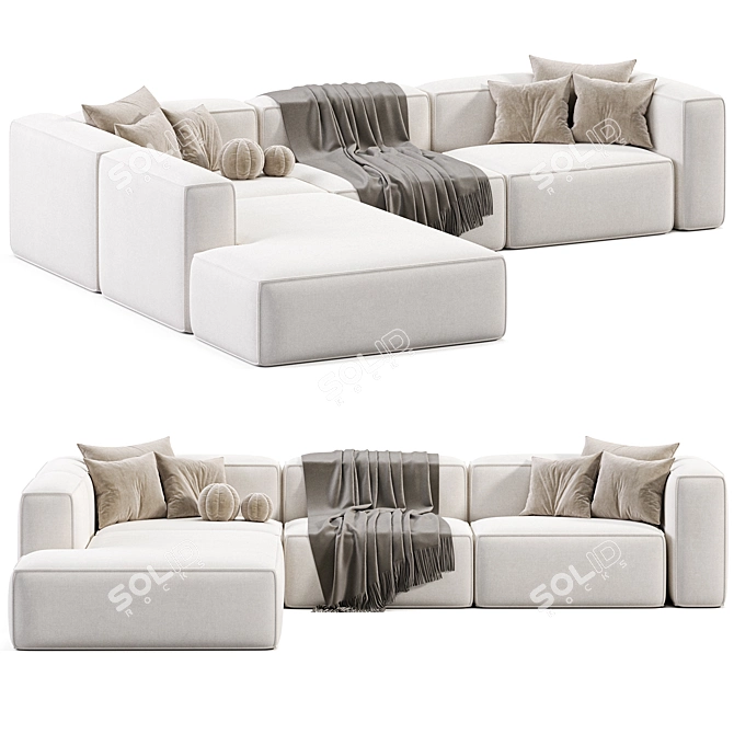 Corner Modular XL Sofa "Lennon 3D model image 4