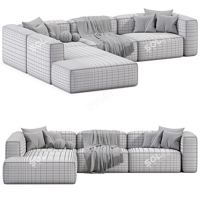 Corner Modular XL Sofa "Lennon 3D model image 5