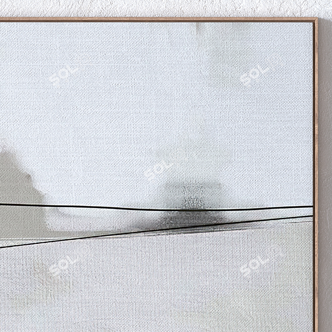  Modern Wall Paintings Set 4 3D model image 3