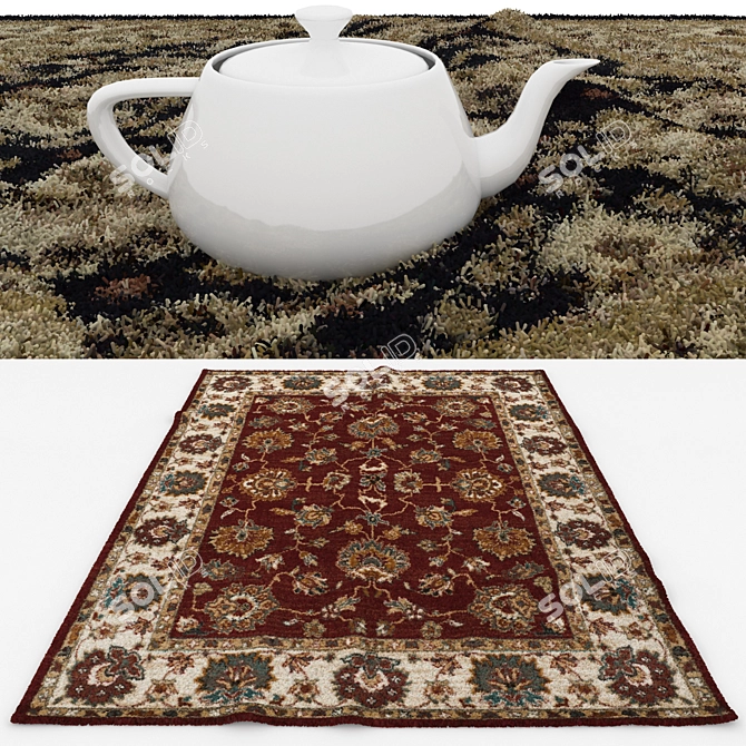 Variety Rug Set with Displacement Mats 3D model image 3