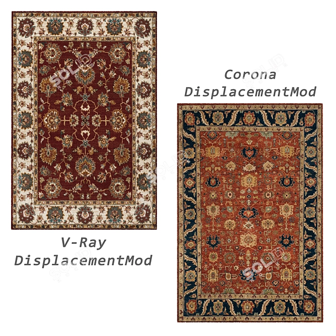 Variety Rug Set with Displacement Mats 3D model image 4