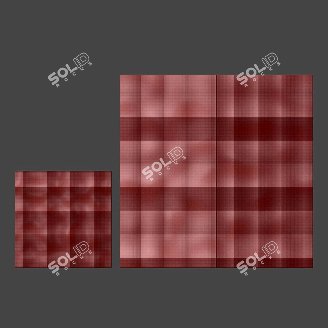 Seamless Wave Metal Panels 3D model image 6