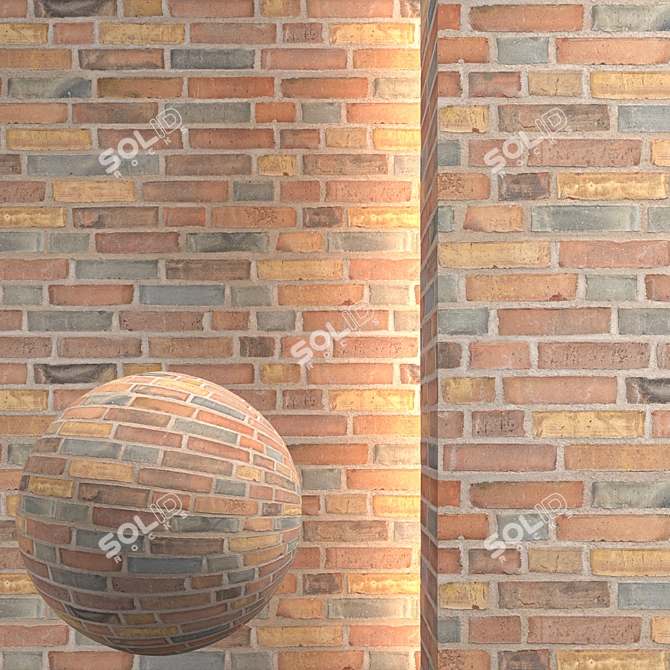 Seamless Brick Texture Pack 3D model image 1