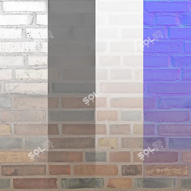 Seamless Brick Texture Pack 3D model image 2