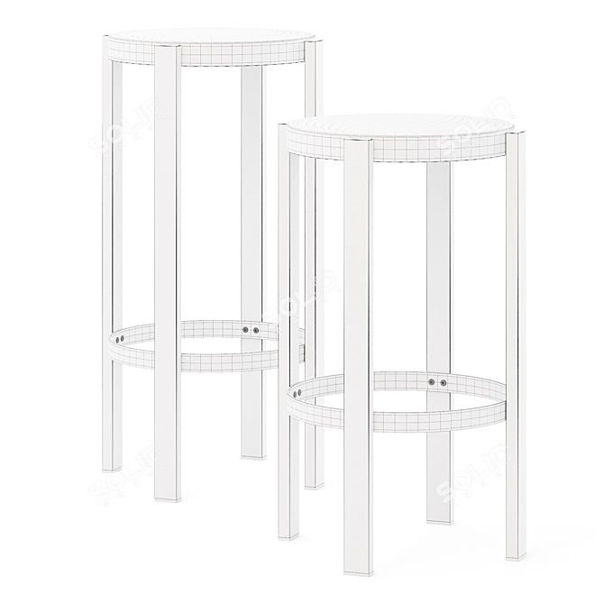 Elevate Space with Doon Stools 3D model image 3