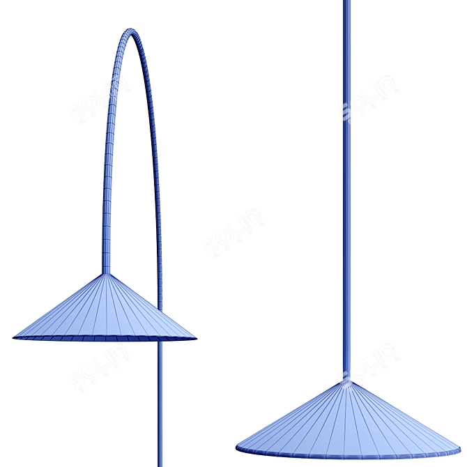 Sleek Indoor Outdoor Floor Lamp 3D model image 3