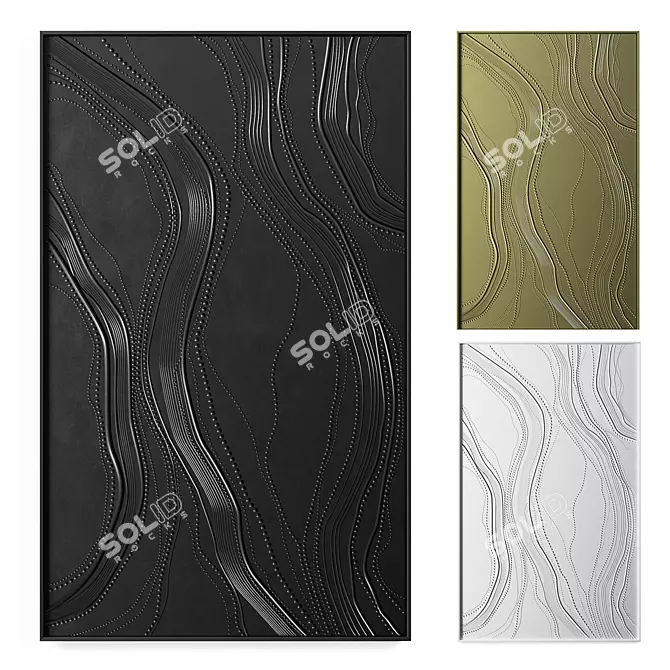  Evolution Trio Wall Art Set 3D model image 1