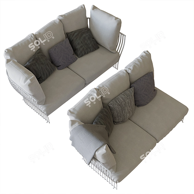 Venexia Outdoor Modular Furniture 3D model image 2