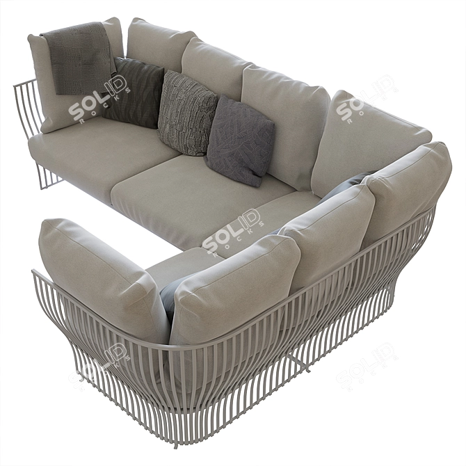 Venexia Outdoor Modular Furniture 3D model image 3