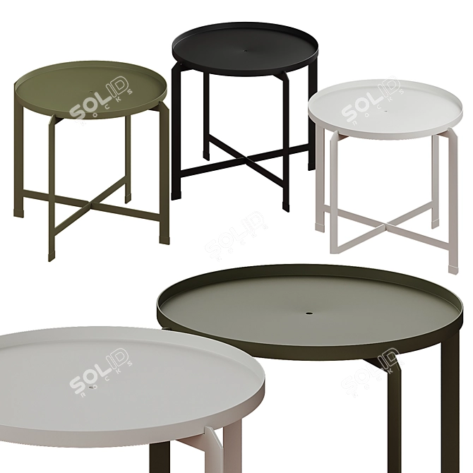 Scandinavian Style Lounge Table 3D model image 1