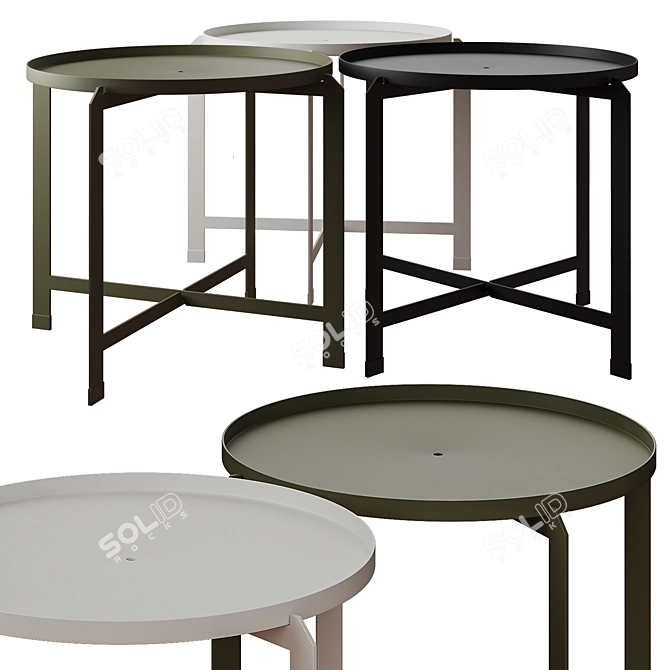 Scandinavian Style Lounge Table 3D model image 2