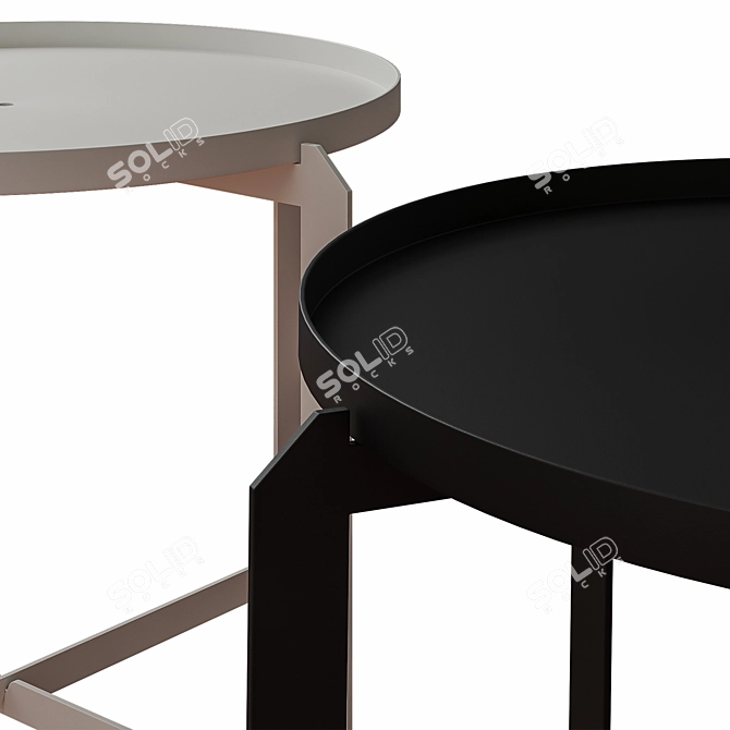 Scandinavian Style Lounge Table 3D model image 4