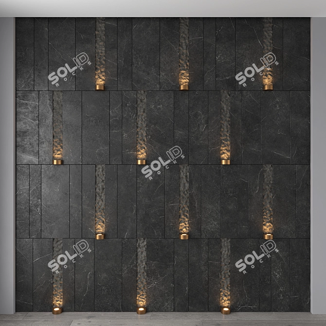 Modern Wall Panel 2500x2500mm 3D model image 1