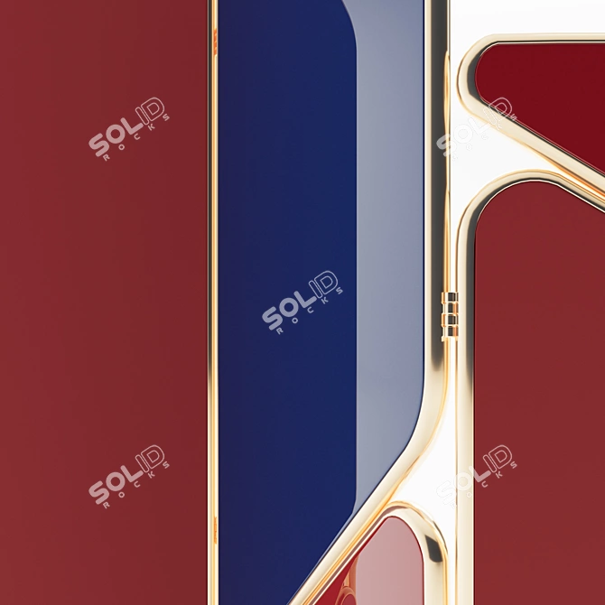 Aster Contrast Room Divider 3D model image 3