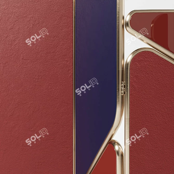 Aster Contrast Room Divider 3D model image 7