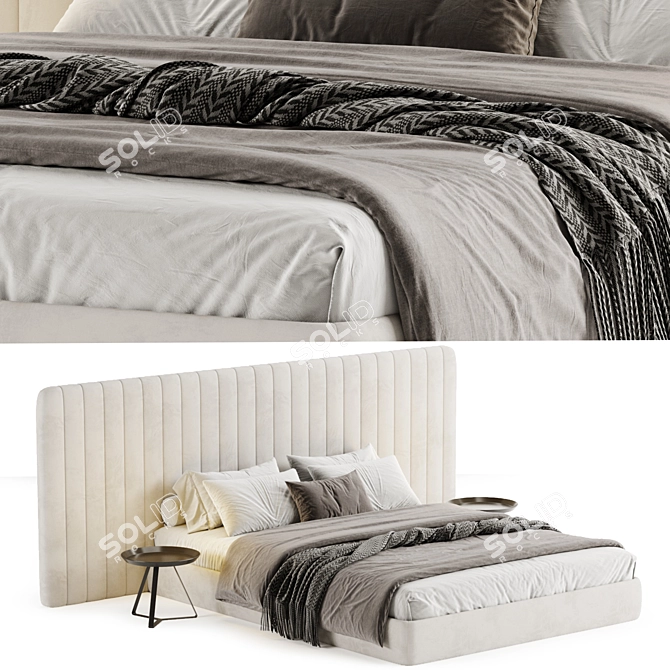 Contemporary Island Bed 2017 Design 3D model image 1