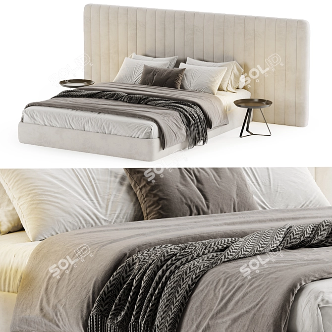 Contemporary Island Bed 2017 Design 3D model image 2