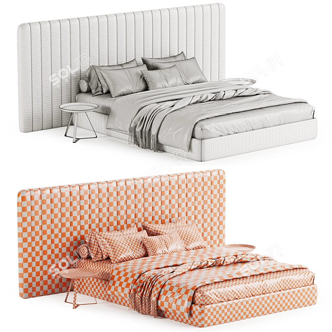 Contemporary Island Bed 2017 Design 3D model image 5