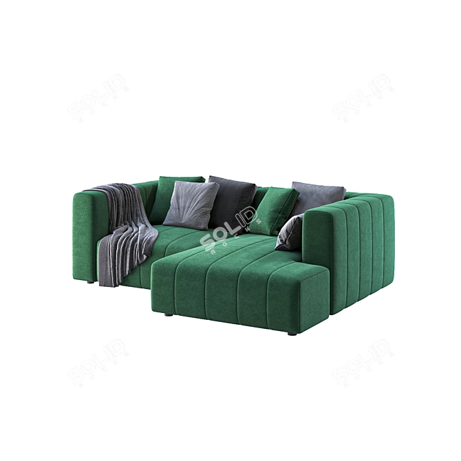 Title: Triple Corner Seating Solution 3D model image 2