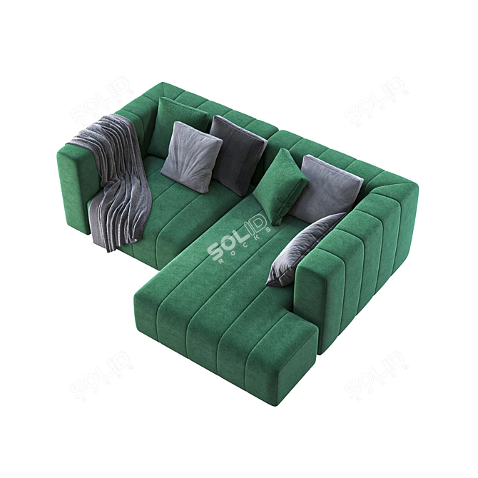 Title: Triple Corner Seating Solution 3D model image 3