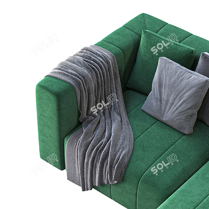 Title: Triple Corner Seating Solution 3D model image 5