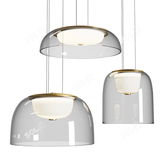 Modern Elegance Pendant Light 3D model image 1