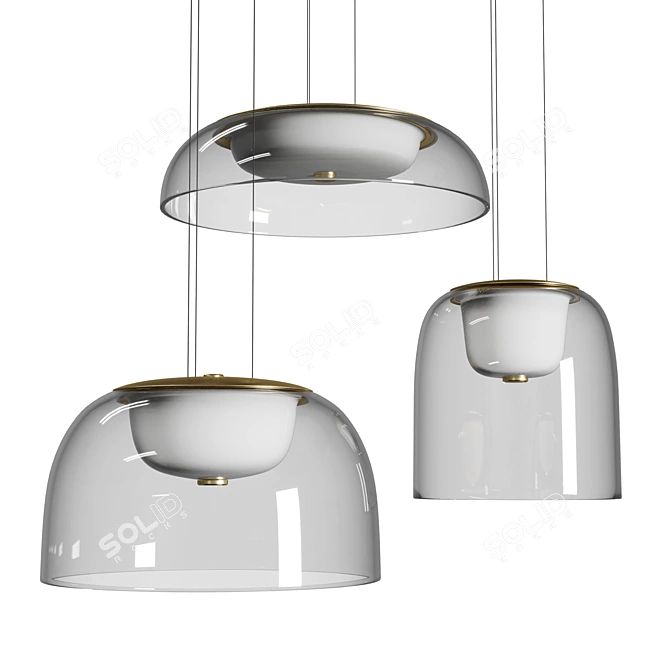Modern Elegance Pendant Light 3D model image 2
