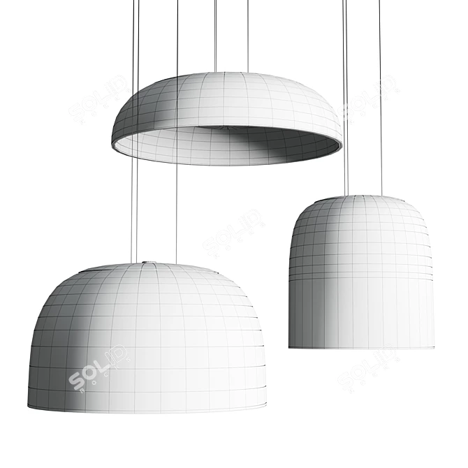 Modern Elegance Pendant Light 3D model image 4