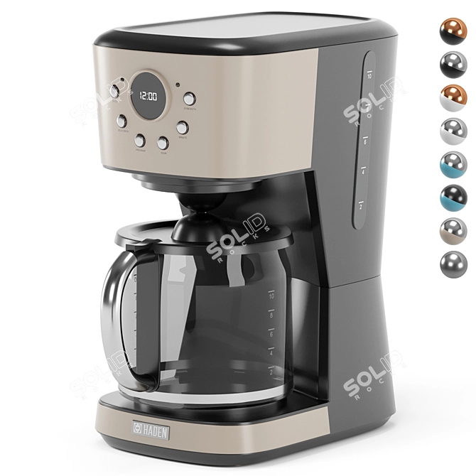 Modern 12-Cup Programmable Coffee Maker 3D model image 1