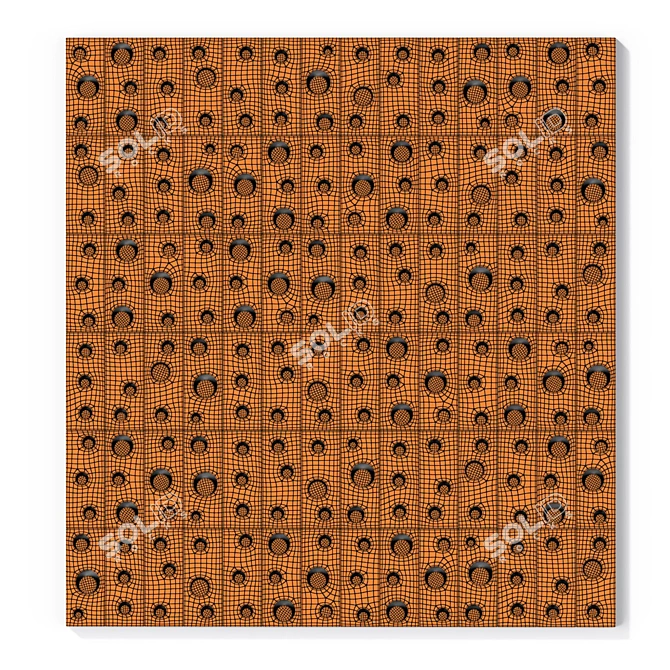 Geometric Tile Set with Textures 3D model image 6