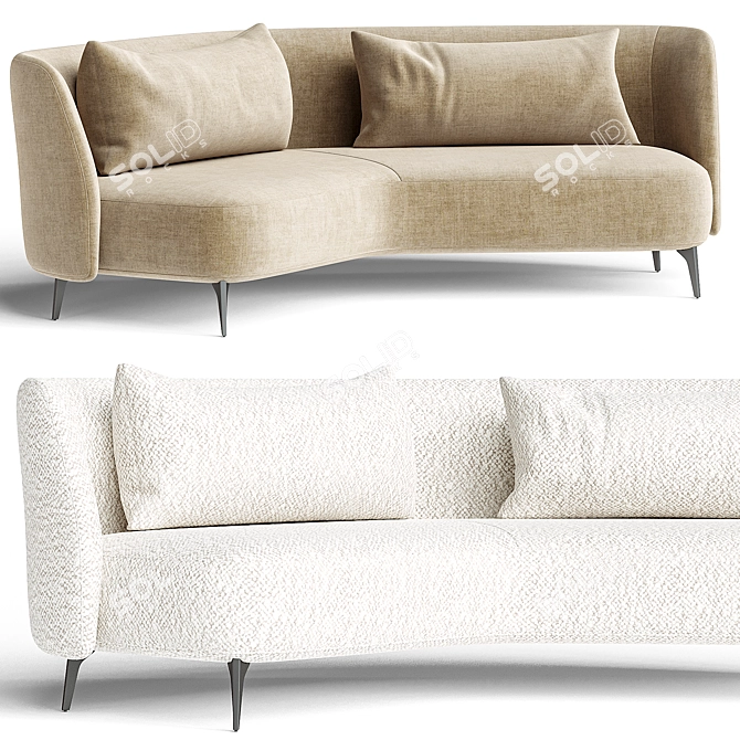 Modern Stylish Sunday Sofa Bed 3D model image 1