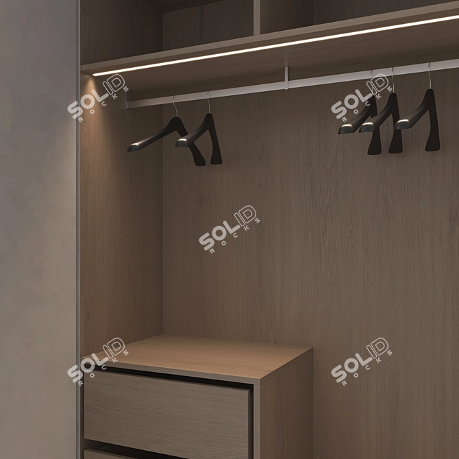 Luxury Hallway Set 3D Model 3D model image 6