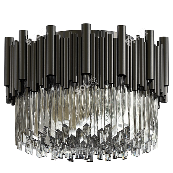 Elegant Vigo Crystal Chandelier Model 3D model image 1