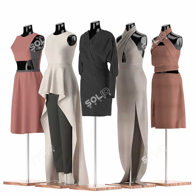 Mannequin Set Vol.001 3D Model 3D model image 3