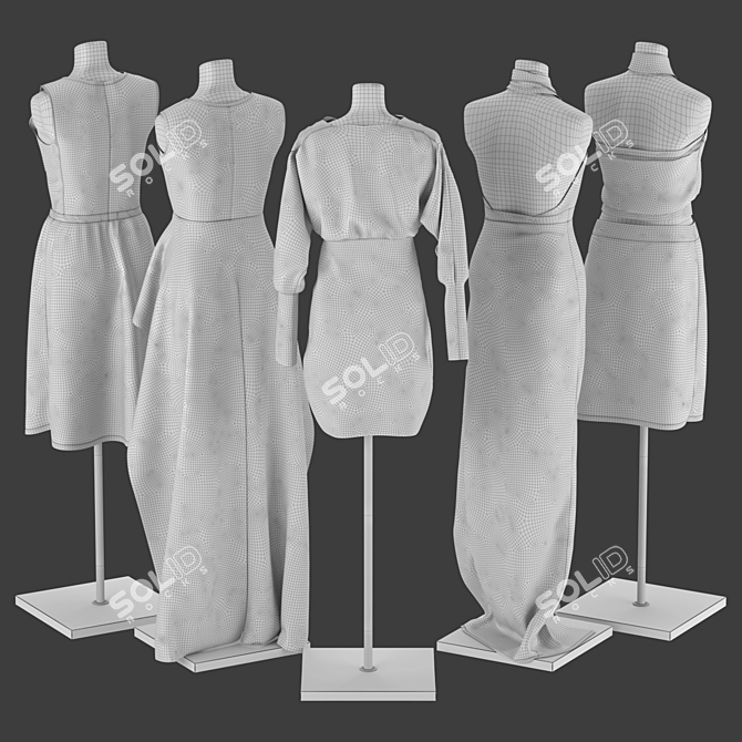 Mannequin Set Vol.001 3D Model 3D model image 5