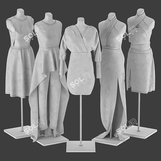 Mannequin Set Vol.001 3D Model 3D model image 6