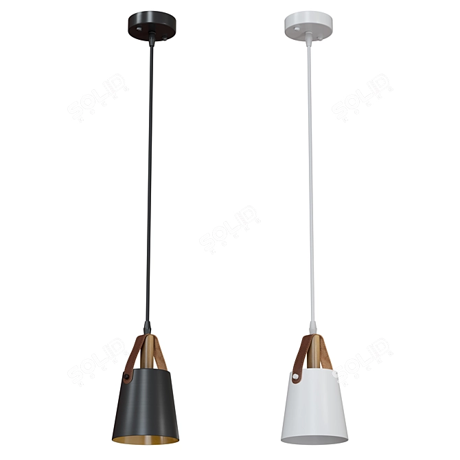 Artelamp Thomas A7032SP-1BK Pendant Light 3D model image 1