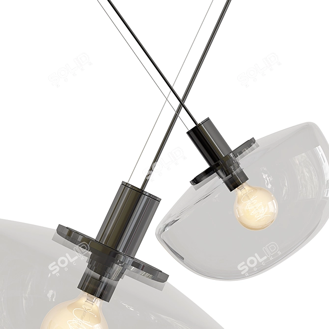 Bank Pendant Light Fixture 3D model image 2